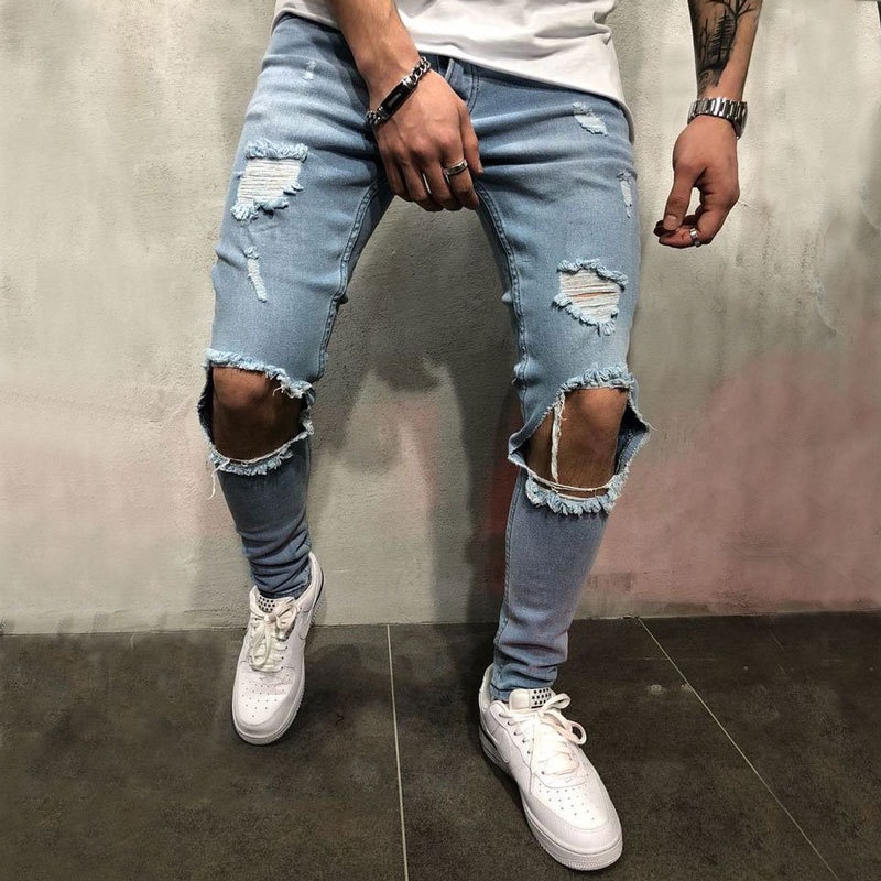 CALCA JEANS CREED DESTROYED PRETA - Impacto Moda