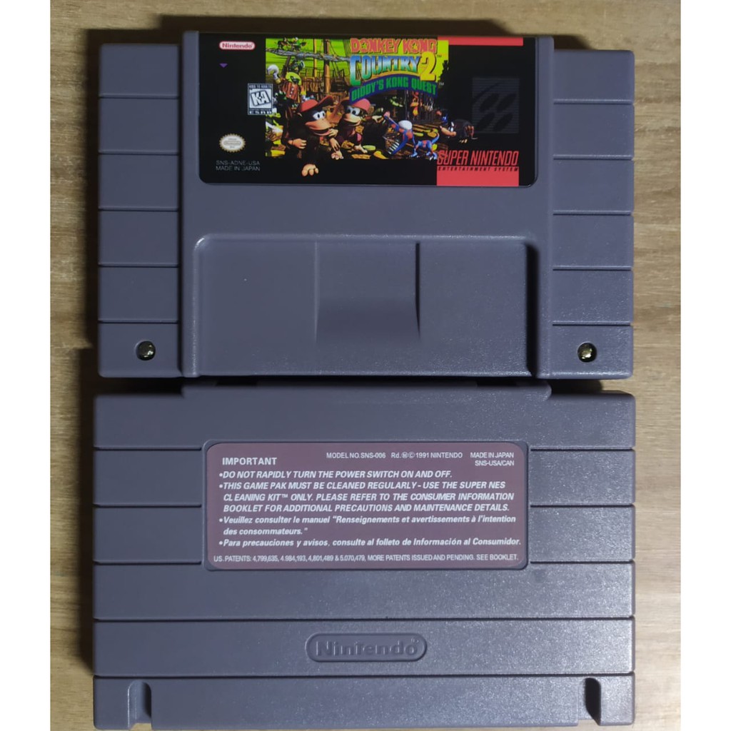 Donkey Kong Country 2 cartucho novo Super Nintendo