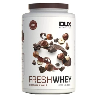 Suplemento Fresh Whey Dux Nutrition Protein Sabor Chocolate Belga E Avelã Em Pote De 900g