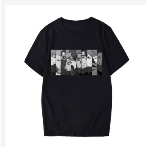 Camiseta Masculina Akatsuki anime Naruto pain itachi camisa mangá konan deidara