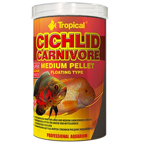 TROPICAL CICHLID CARNIVORE MEDIUM PELLET 180G - ( TROPICAL CICLIDEOS CARNIVOROS )