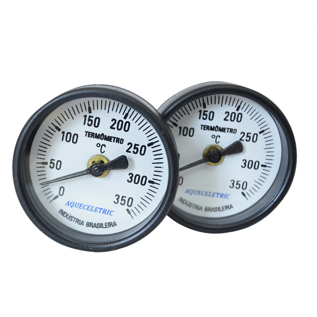Termômetro Analógico 0/350°C Para Forno Iglu A Lenha Haste 30cm