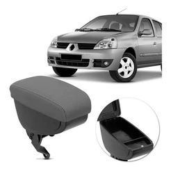 Apoio Encosto Braço Banco Central Clio 2004 Até 2016 Cinza