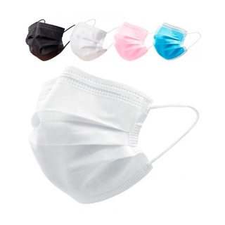 Máscara Descartável De Proteção Facial Tripla C/ 100 Pçs