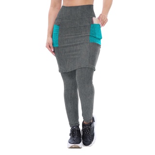 Calça Leg Legging Saia Moda Fitness Evangélica Caminhada Corrida Treino