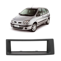 Moldura Painel Contra Frente Para Rádio 1 Din Renault Megane Scenic 1998-2011- Preto - permak CÓD. 89/W
