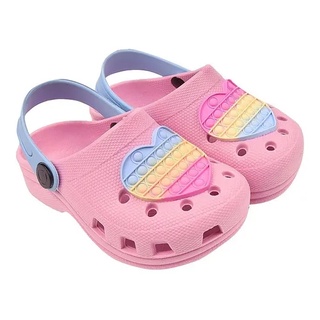 Sandalia Chinelo Babuche Infantil Menina Original Leve e Macio Coração