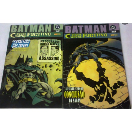 HQ Batman Fugitivo Vol 1 e 2 | Shopee Brasil