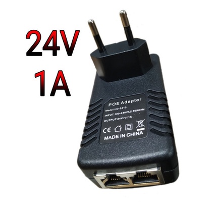 Kit 7 Fonte Compacta Poe 24v 1a  Rj45 8p8c