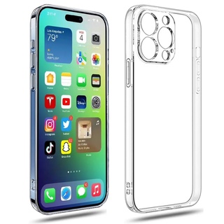 Capa De Celular Transparente Para iPhone 14 12 11 13 Pro Max Silicone Flexível No 13 Mini X XS XR 8 7 14 Plus SE Traseira