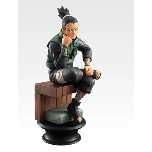 Shikamaru Nara - Coleção Naruto Seated - Miniatura - Action Figure - Figura de Ação - Boneco