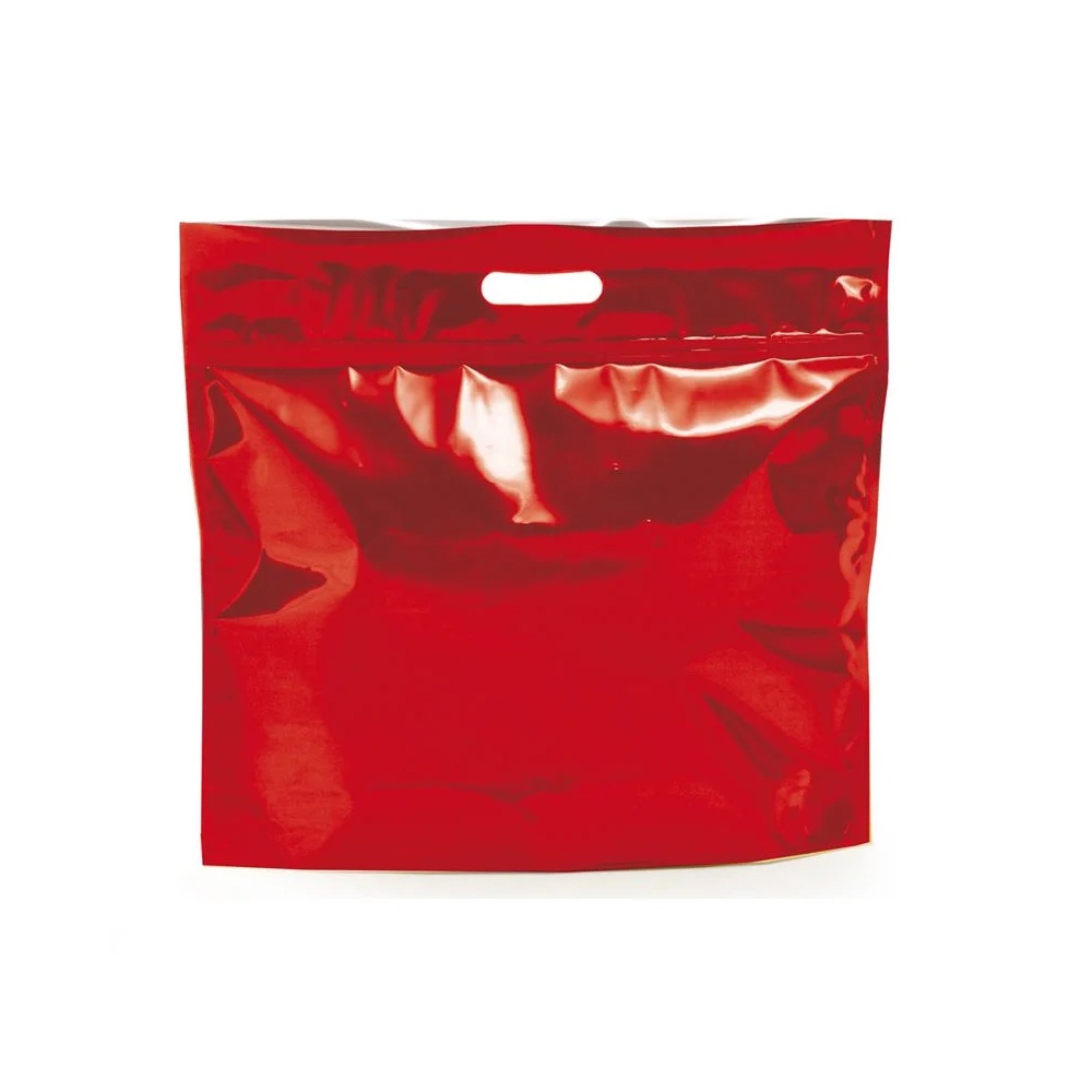 Sacola Metalizada com Zip P 32x40x5cm Vermelho - 01 unidade - Cromus - Rizzo em Oferta na Shopee