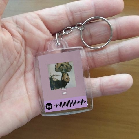 ARIANA GRANDE - CHAVEIRO SPOTIFY PERSONALIZADO 3X4 ACRÍLICO