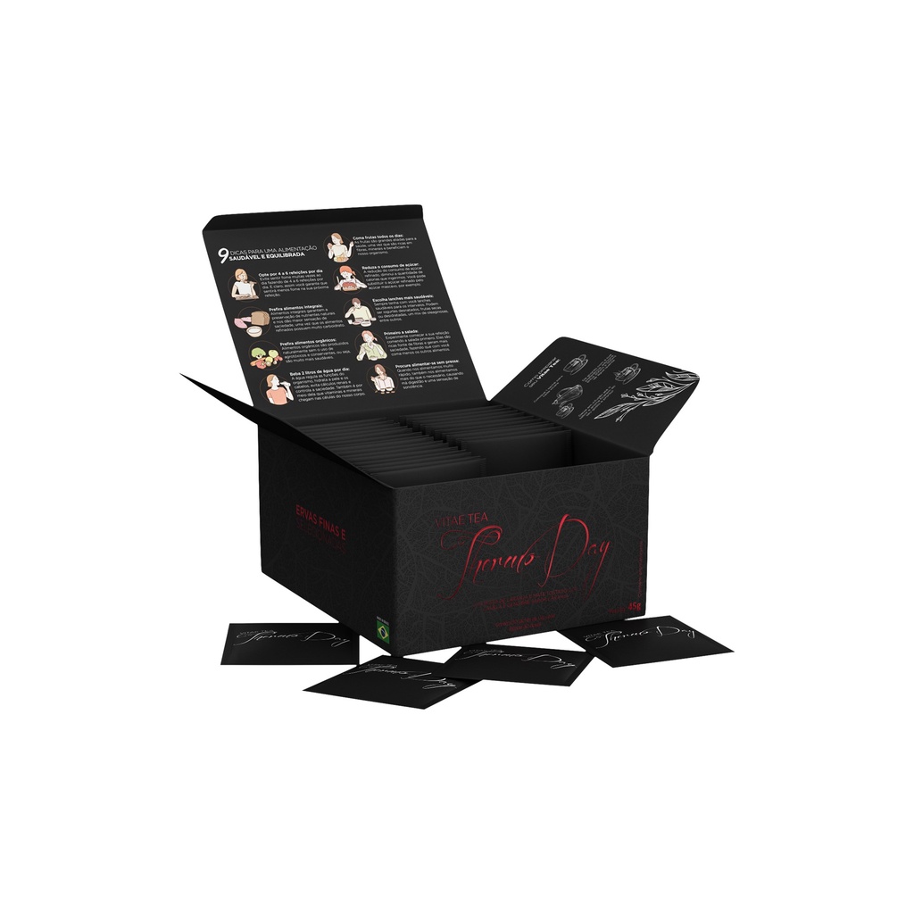 02 Caixas C/ 30 Saches | Chá Vitae Tea Thermo Day Luci Luci
