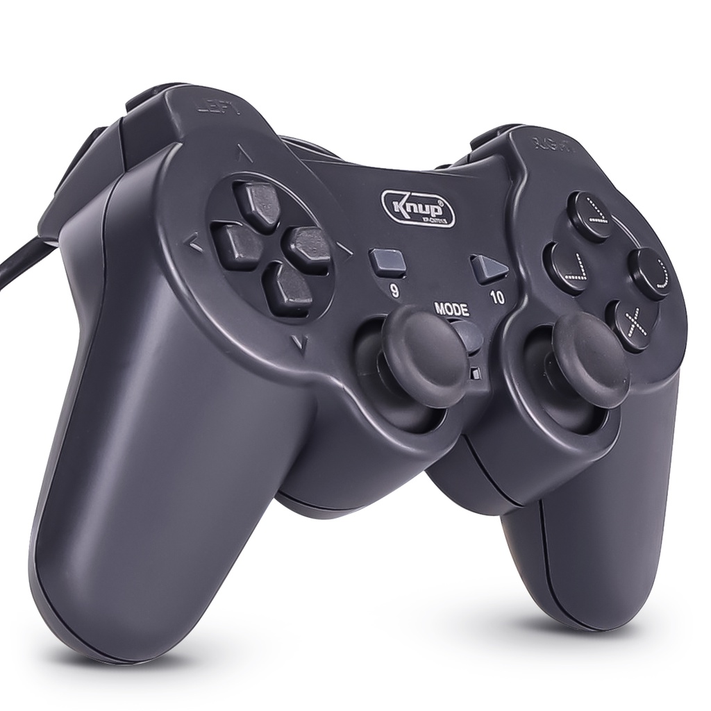Controle Gamer Joystick Para Pc Manete Com Fio Usb Computador PC Notebook Playstation 3 Ps3