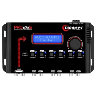 Processador de Áudio Pro 2.6s 6 Saídas Digital Crossover Taramps em Oferta na Shopee