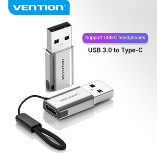 Venção USB C Adaptador 3.0 Macho Para Fêmea 3A 5 5Gbps Chaveiro Cordão Conversor Laptop Ipad