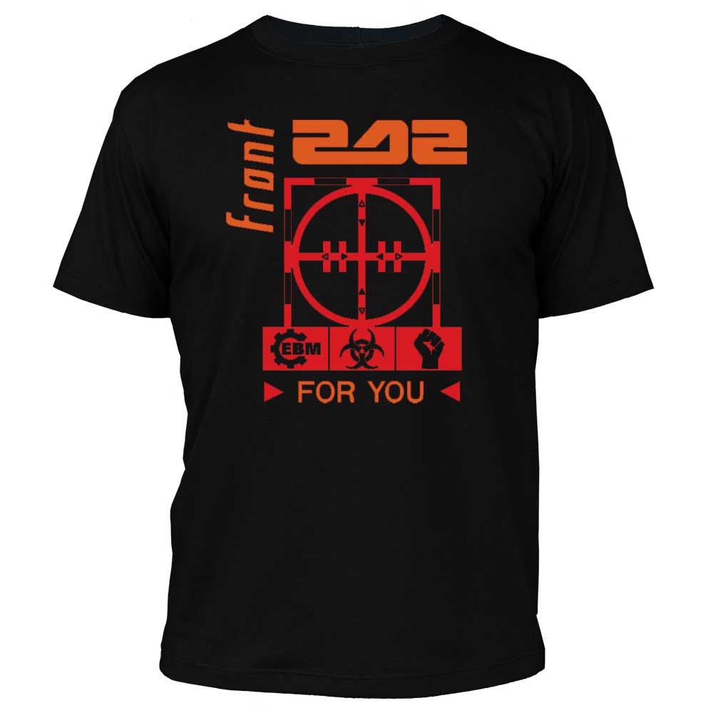 Camiseta 100% algodão Dasantigas estampa Front 242 - For You em serigrafia (silk).