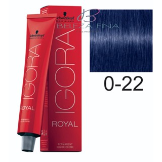 Coloração Schwarzkopf Igora Royal Tintura 0-22 60g FUMÊ em Oferta na Shopee