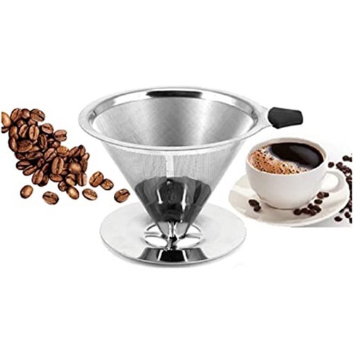 Coador Filtro De Café Permanente Reutilizável Aço Inox Nr102