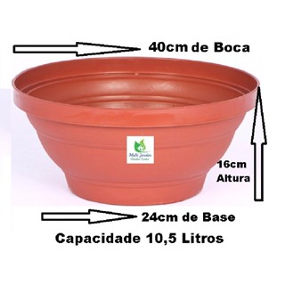 5 Vasos Cuia 40 de 10,5 Litros Cor Cerâmica TC 40 - Rosa do Deserto etc em Oferta na Shopee