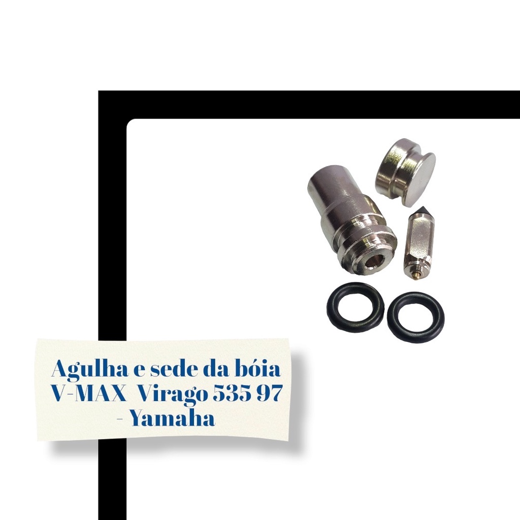 Agulha sede boia Carb V-MAX - Virago 535 -97 - Yamaha Envio Imediato