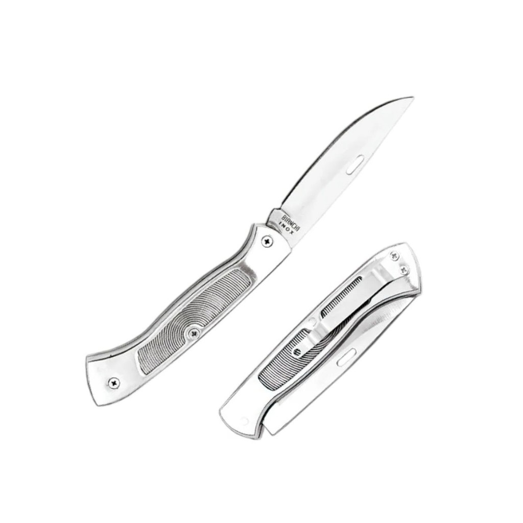 Canivete Inox Bianchi Aventura Cabo de Alumínio C/ Clip 3 1/2" - 10401/33