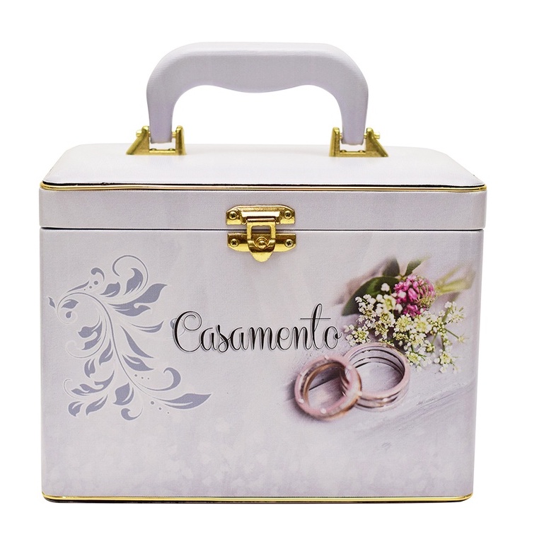 Álbum Fotográfico Maleta Box Luxo Casamento 13x18 240 Fotos