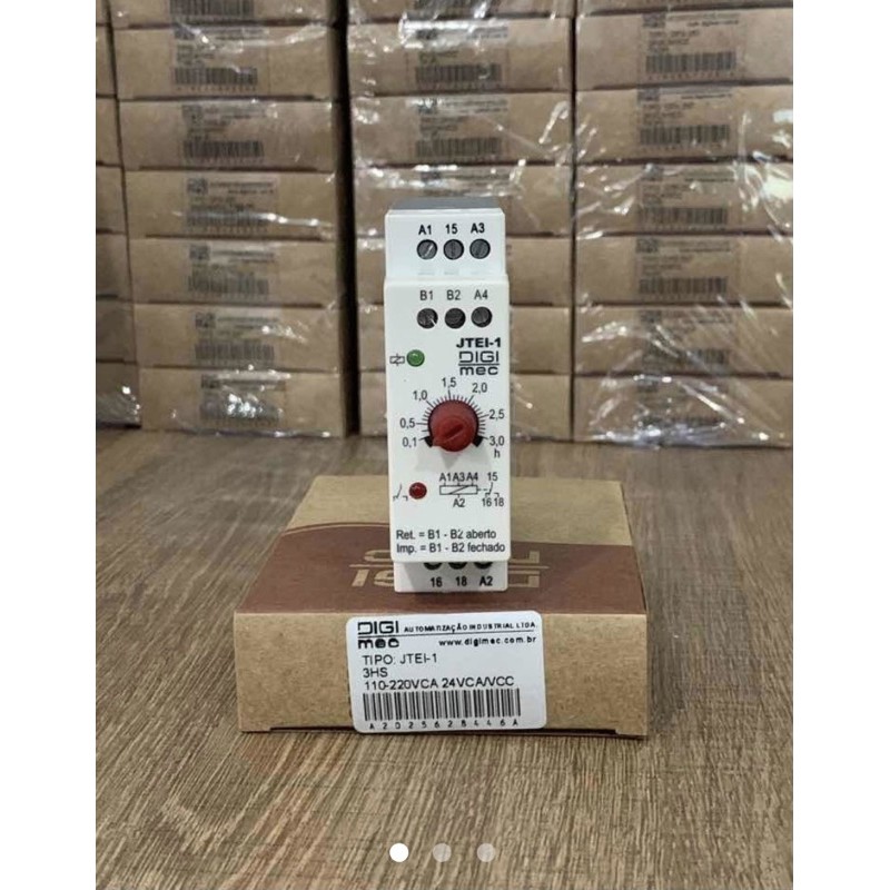 Relé De Tempo Dupla Função Jtei-1 3hs 24-220vca/cc Digimec