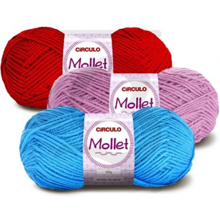 Fio Lã Mollet Círculo 100g em Oferta na Shopee