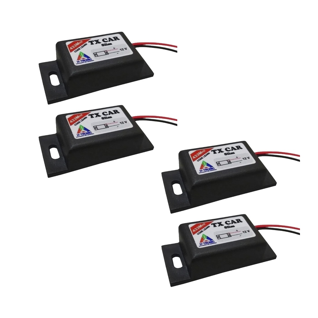 Kit 4 Controle Portão Tx Car Farol Carro Moto Ppa Rcg Garen Acton Seg