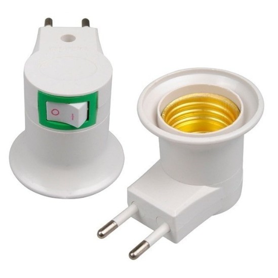Soquetes E27 Bocal Lâmpada Tomada Chave Liga Desliga Tomada de Lampada em Oferta na Shopee
