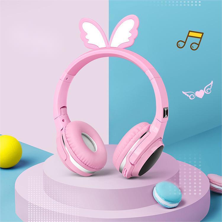Xtrad Headphone Fone de ouvido Bluetooth sem fio desenho cartoon bonito