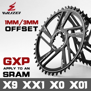 WUZEI 1mm/3mm Coroa Offset 30T 32T 34T 36T 38T 40T 42T MTB Roda Dentada De Bicicleta Mountain Bike GXP Rodas Dentadas Para SRAM X9 XX1 X0 em Oferta na Shopee
