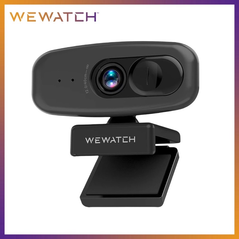 WebCam Wewatch pcf1 câmera web com capa de privacidade para computador portátil pc 1080p hd completo foco fixo câmera
