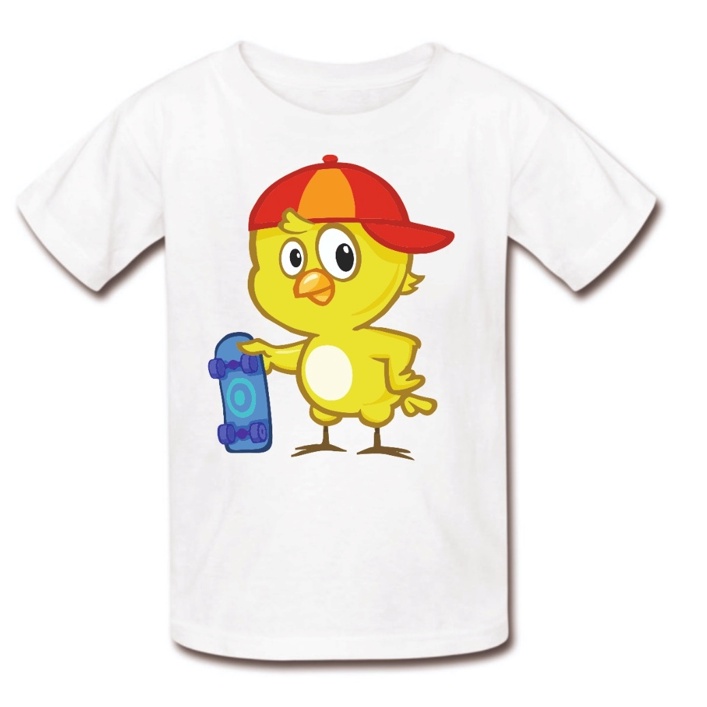 Roupa infantil Camisa Camiseta Menino Menina pintinho amarelinho galinha gugu