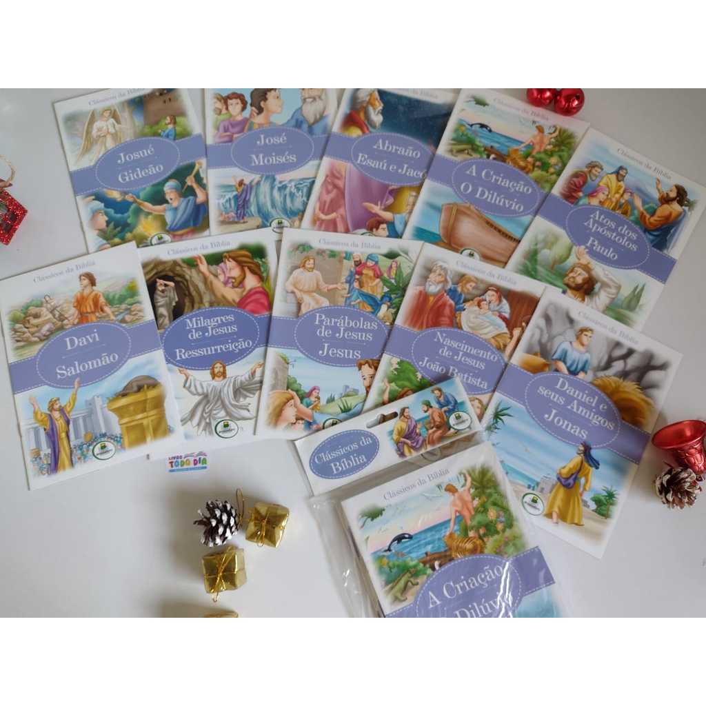 Kit com 10 Livros Clássicos da Bíblia- Todolivro