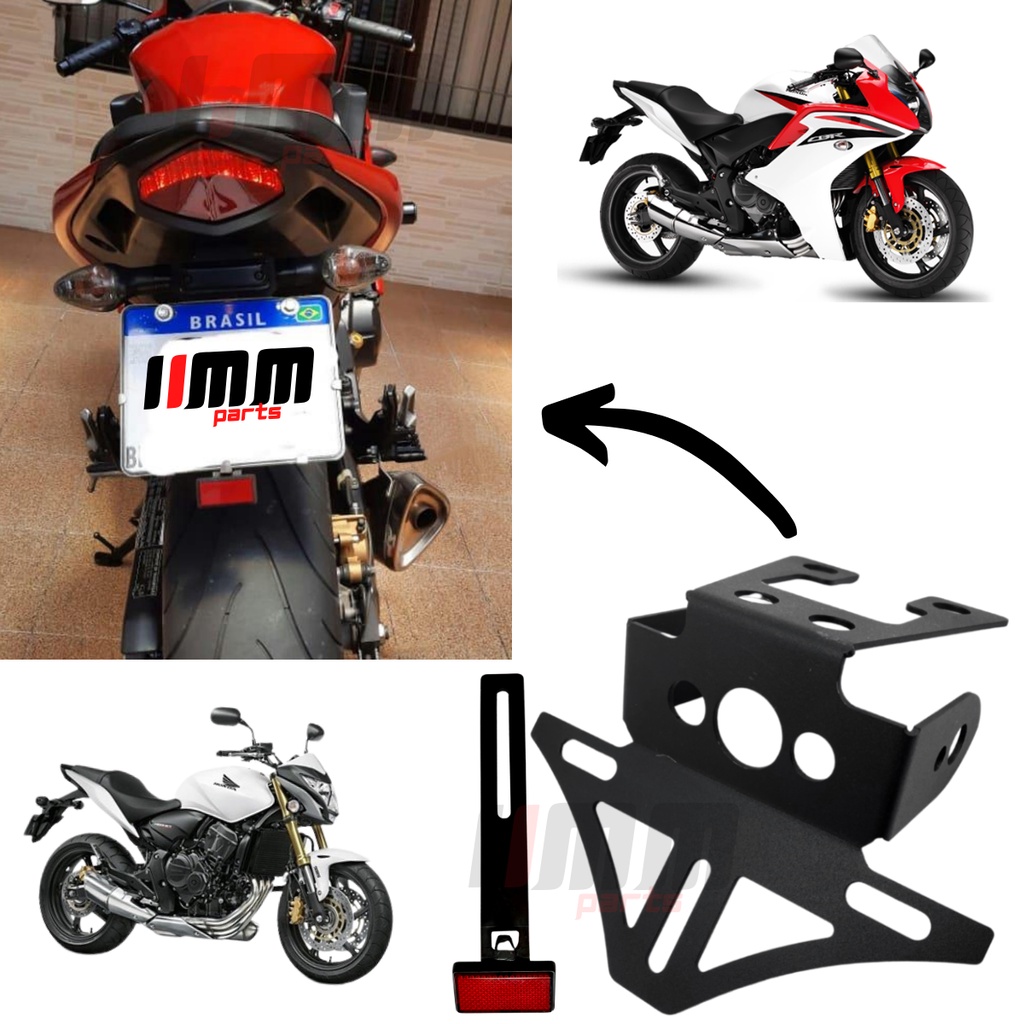 Eliminador De Rabeta Hornet CB600F CBR 600f CB 1000r Fixo Suporte de placa Esportivo Honda CBR 600 F CB1000 r