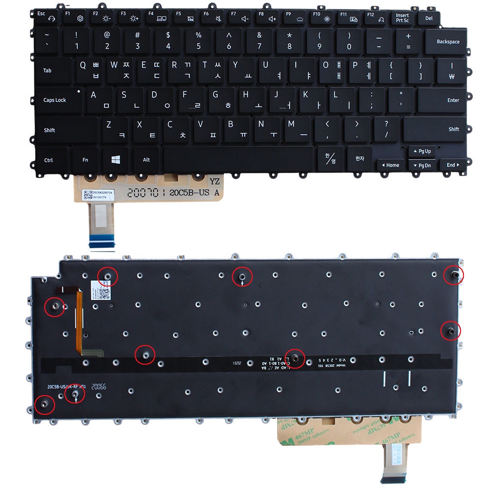 Novo Teclado Coreano Retroiluminado Para Samsung NP930QDB Galaxy Book Pro 360 Flex2