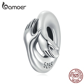 Bamoer Beads Versão De Abraço Prata 925 Charmosas Para Colar Diy Bracelet Acessórios