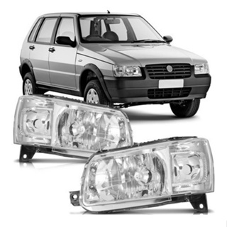 FAROL UNO 2004 MASCARA CROMADA LADO ESQUERDO em Oferta na Shopee