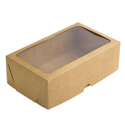 Caixa com Visor S17 - 25x15x8cm Kraft 10un - Assk Rizzo