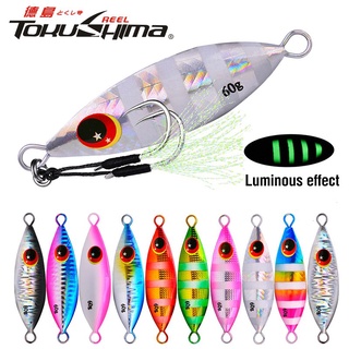 1Pcs 10-60g Metal Slow Jig 10Colors Heavy Sinking Minnow 3D Olhos De Minneve Isca De Pesca A Laser 5-8,5cm Trolling Fishing Lure