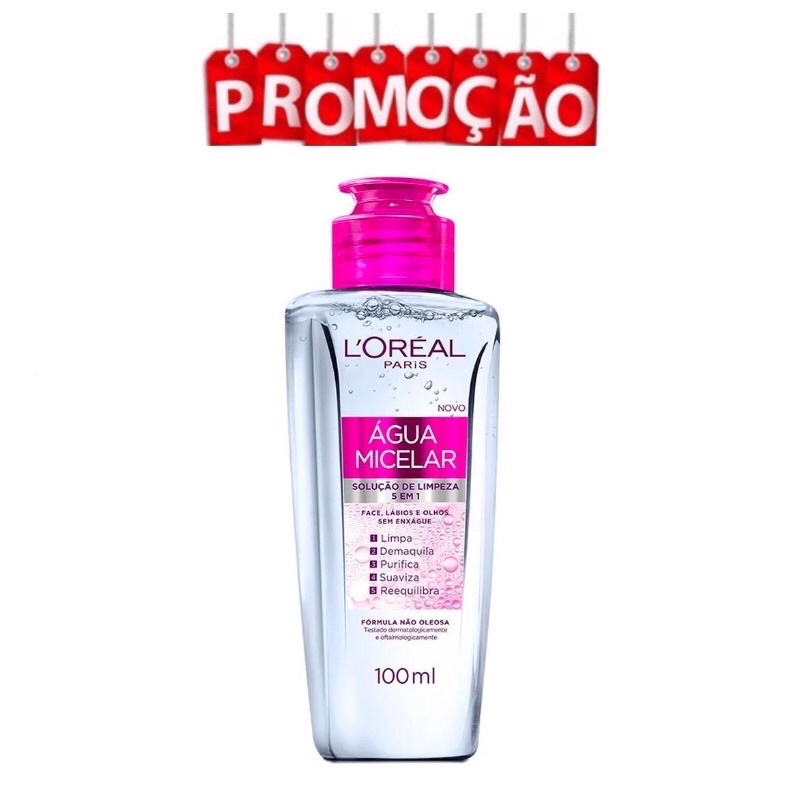 ÁGUA MICELAR LOREAl PARIS 5 EM 1 - 100ml