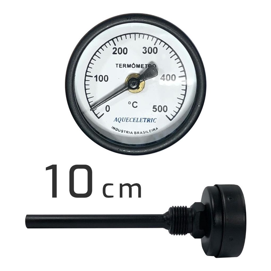 Termometro Para Forno Iglu De 0oc A 500oc 10cm Haste