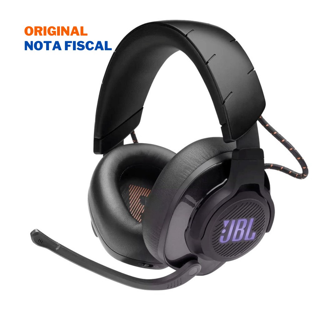 Fone de Ouvido JBL Quantum 600 Gamer Wireless 2.4Ghz Som Surround Sem Fio + P3 USB JBLQUANTUM600BLK