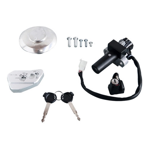 Kit Chave Ignição Trava Tampa Honda Bros 150 Esd - 1ª Linha