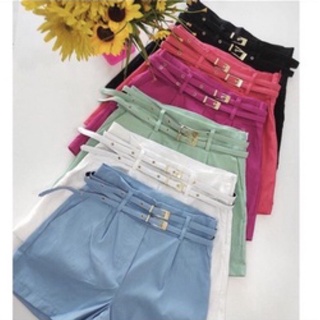 short com cinto bengaline top cintura alta da moda PROMOÇÃO!!!