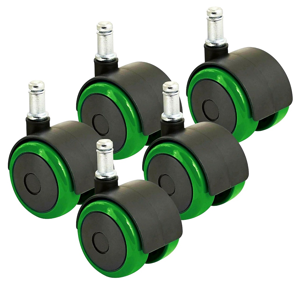 Kit 5 Rodinhas para Cadeira Gamer Pino 11mm Silicone Anti-Risco – Alta Resistência Suporta até 200kg em Oferta na Shopee