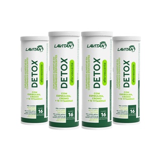 Multivitamínico Lavitan Detox Efervecente 4 Caixas